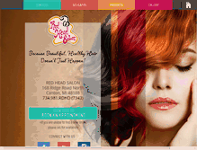 Tablet Screenshot of myredheadsalon.com